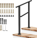 VIVOSUN Outdoor Handrail 26in-36in Adjustable 1-2 Step Handrail