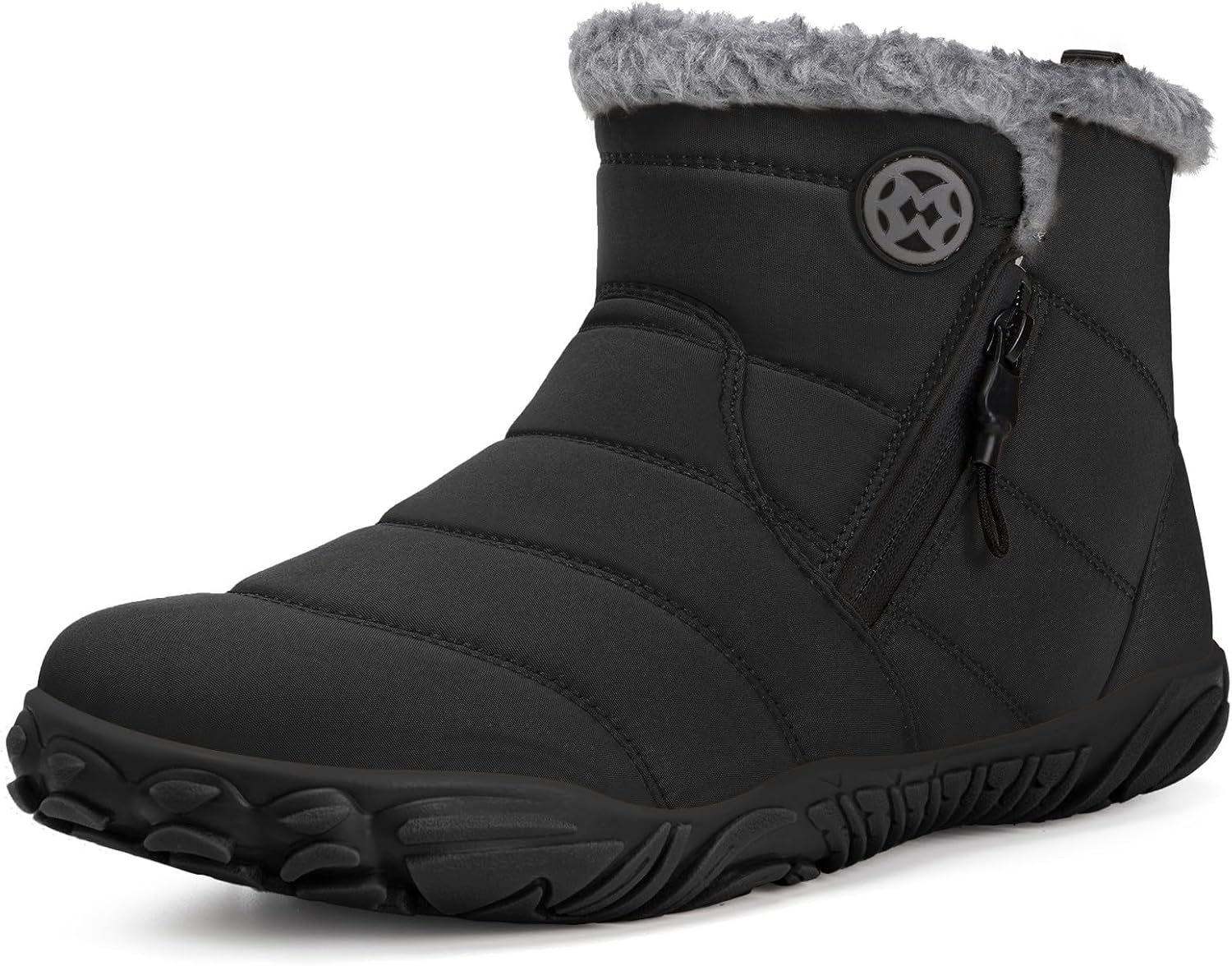 Womens Mens Barefoot Snow Boots Warm Ankle Booties for Winter