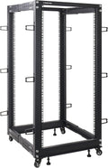 Sound Town 4-Post 25U Open Frame Server and Network Rack - Adjustable