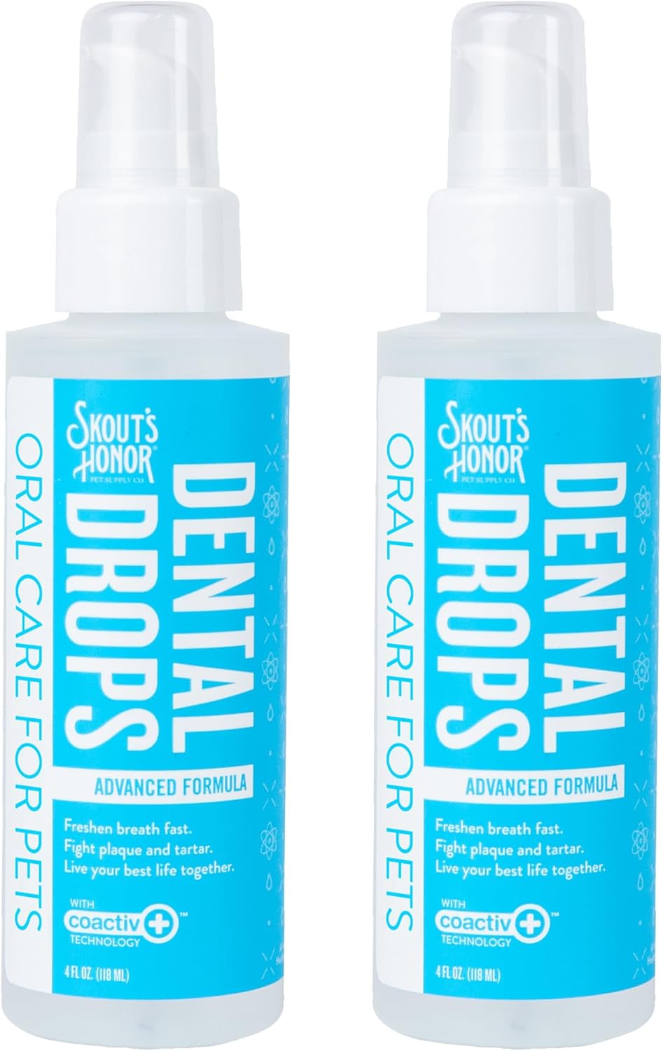 Advanced Dental Drops for Pets - Freshens Breath & Fights Plaque