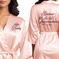 Mis Quince Anos Robe - Personalized Satin Quinceanera Getting-Ready 20