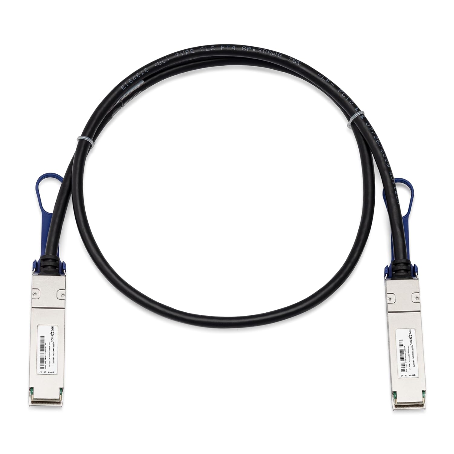 Compatible with Cisco QSFP-100G-CU3M 100G CR4 Twinax Cable