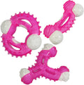 Tough Dog Toys for Aggressive Chewers 3-Pack - Durable Yet Gentle