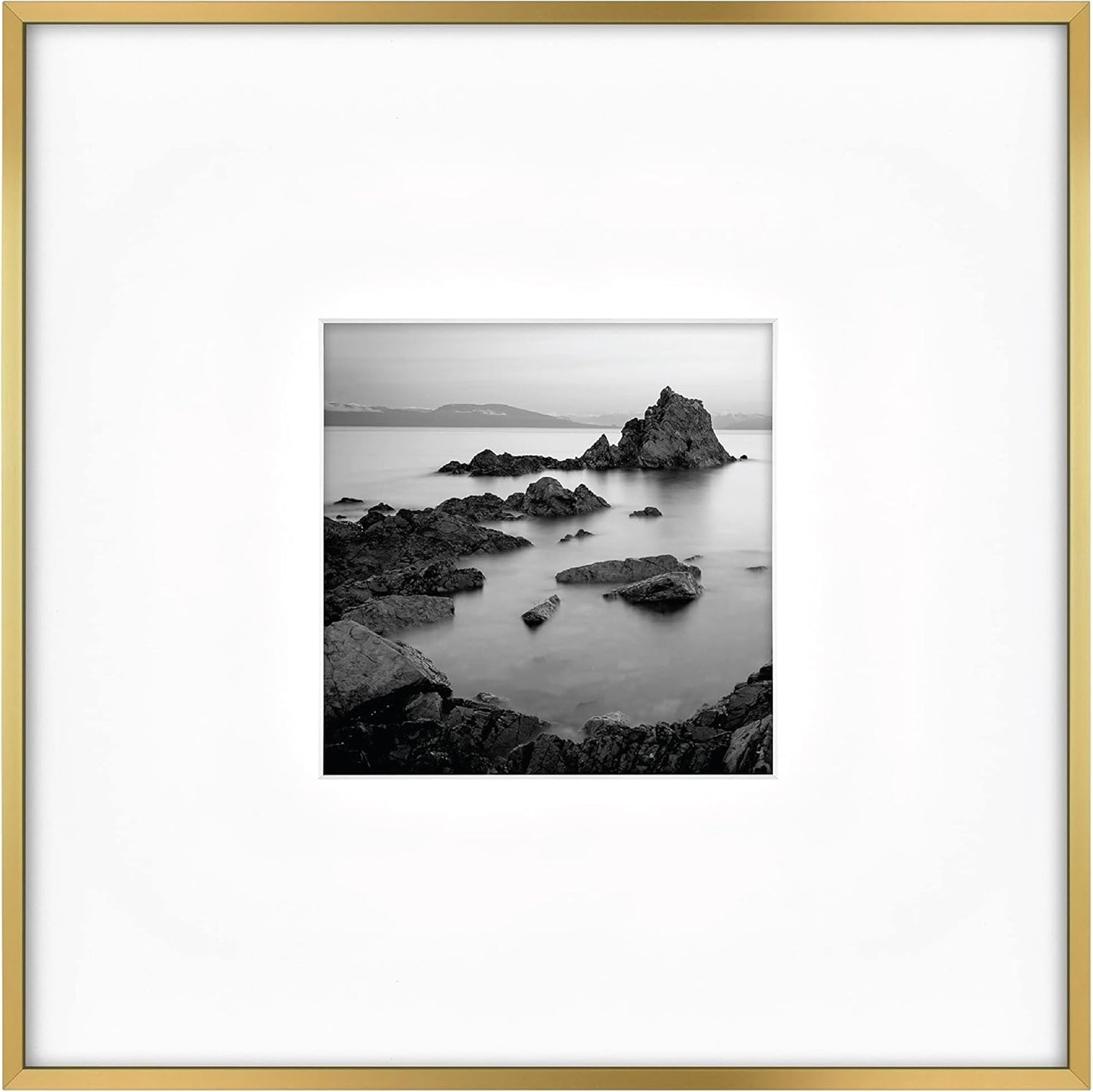 MCS Foundry Metal 18x18 Matted Picture Frame for Photos & Art