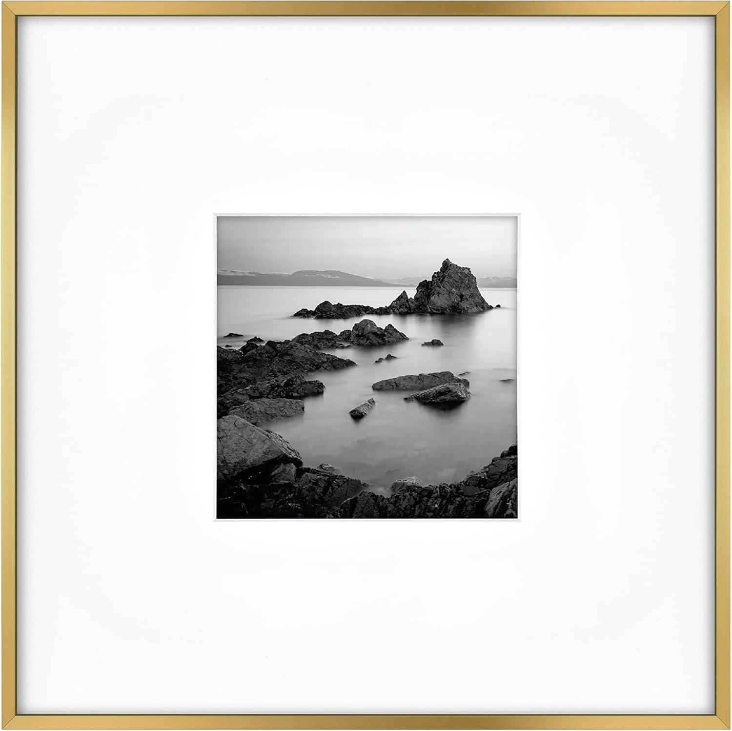 MCS Foundry Metal 18x18 Matted Picture Frame for Photos & Art