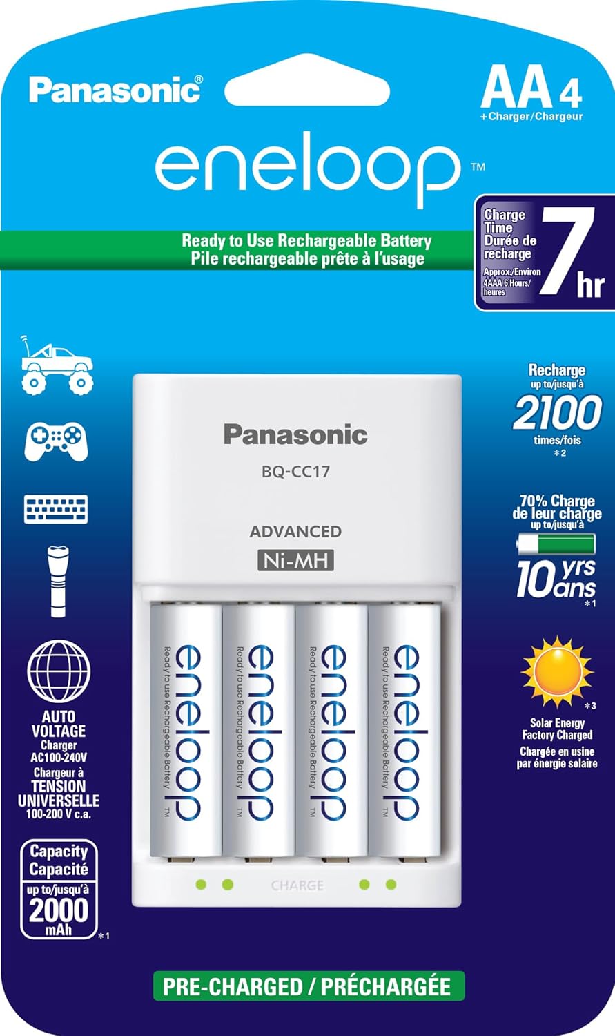 Long-Lasting Power: Panasonic Eneloop Battery Charger Pack