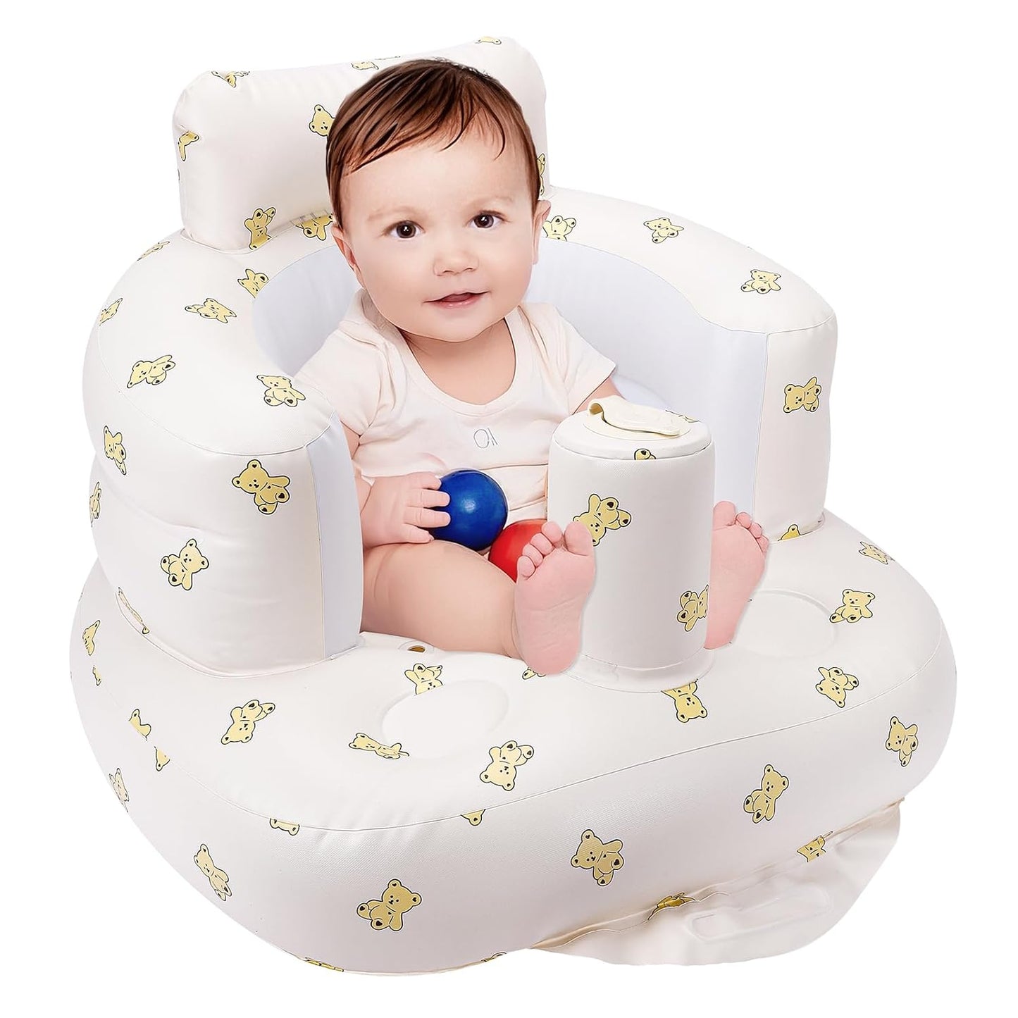 Inflatable Baby Chair, Built-In Pump, MomSnug