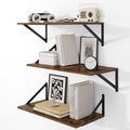 Heimlove 24 Inch Wide Floating Shelves Set of 3 for Home Decor