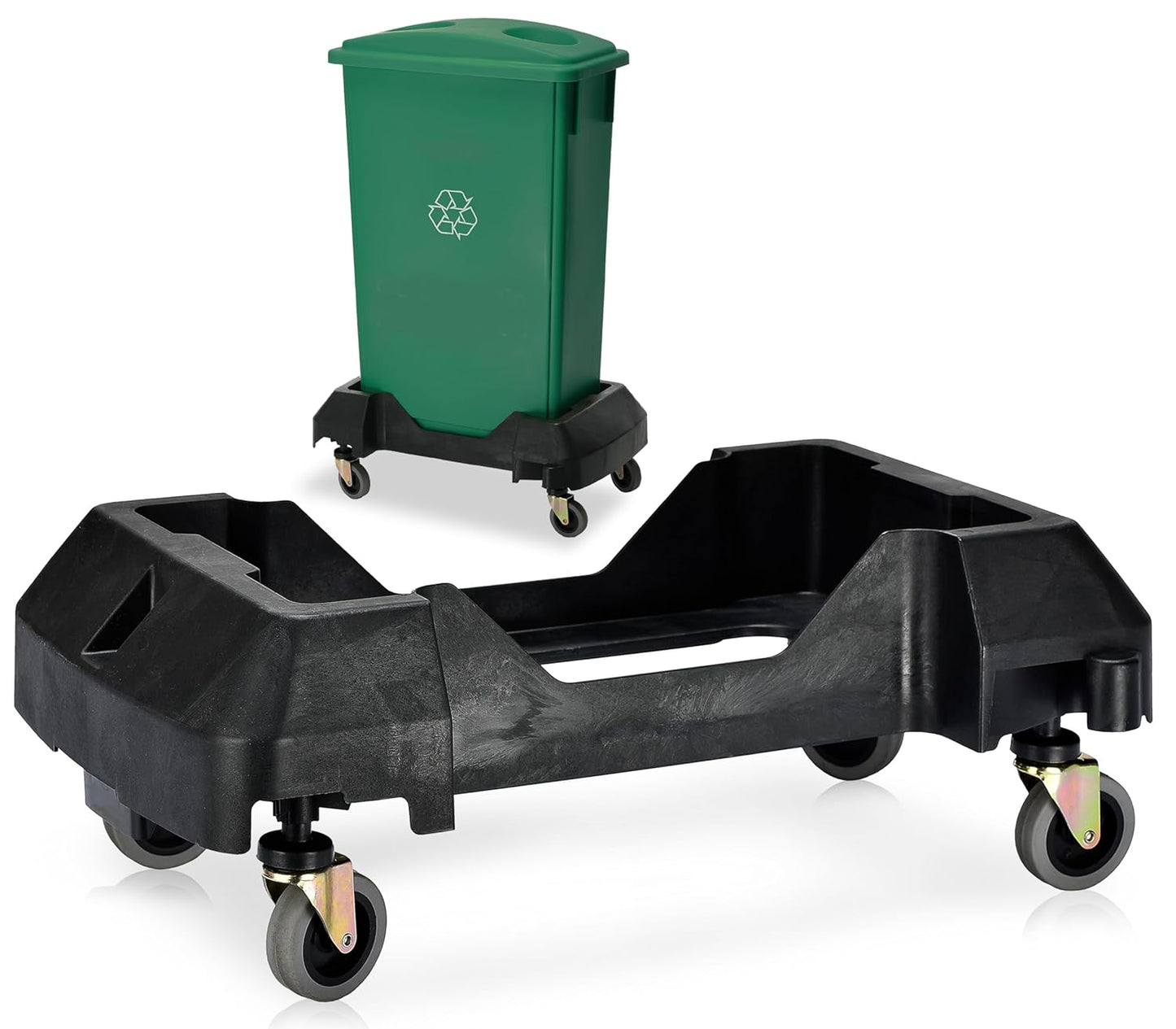 Alpine 16/23 Gallon Slim Trash Can Dolly for Easy Mobility