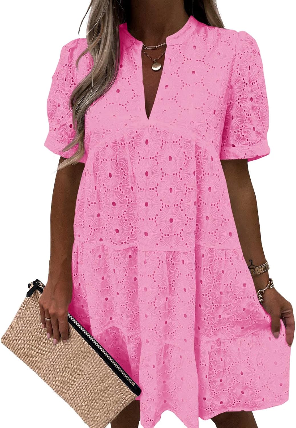 Imily Bela Womens Summer Lace Dresses for Casual Flowy Style