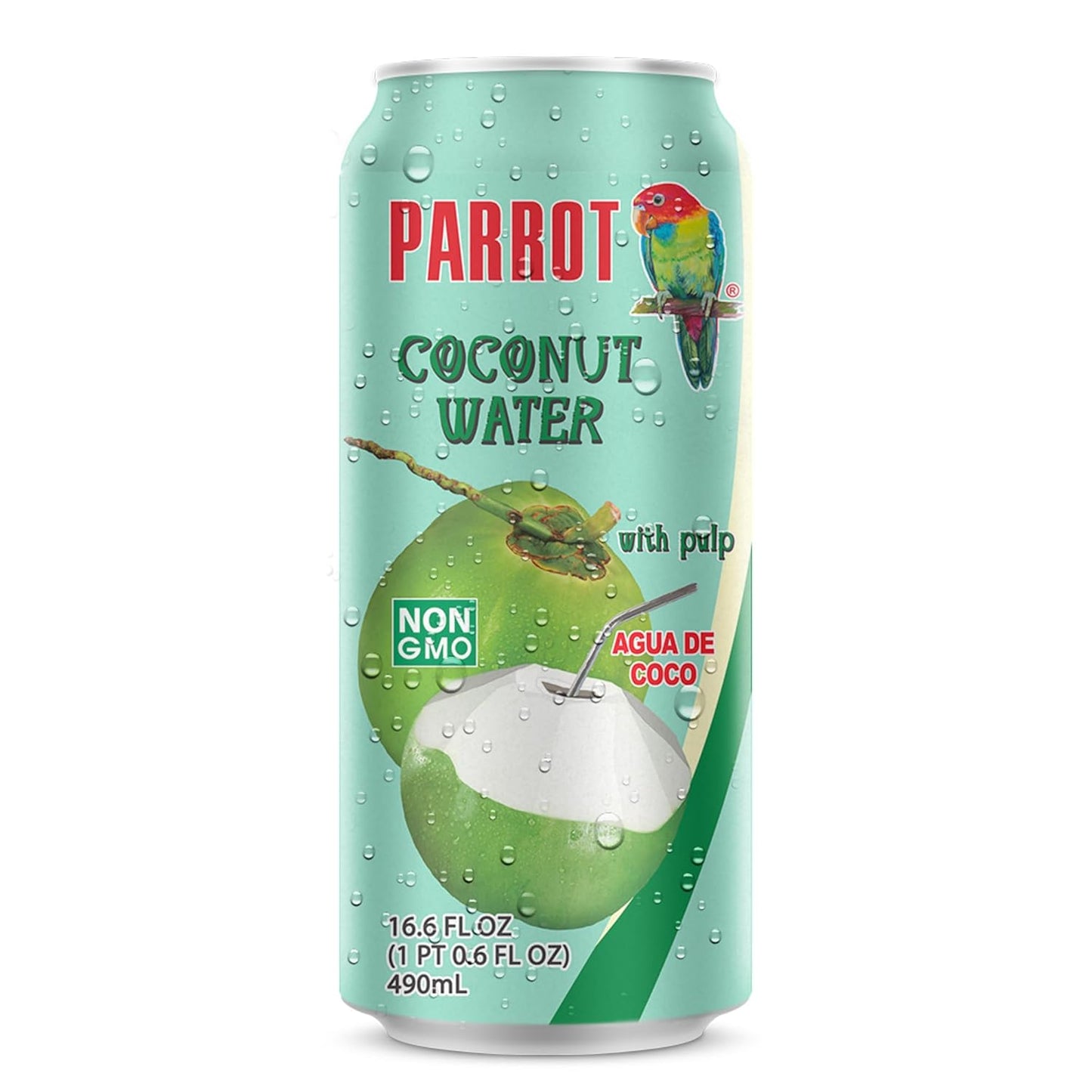 Parrot Coconut Water with Pulp - Natural Hydration Pack of 12