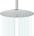 All Metal Rain Shower Head 16 in - Heavy Duty Stainless Steel, High
