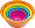 Confetti Nesting Mixing Bowls Set - Space-Saving Colorful 4-Piece