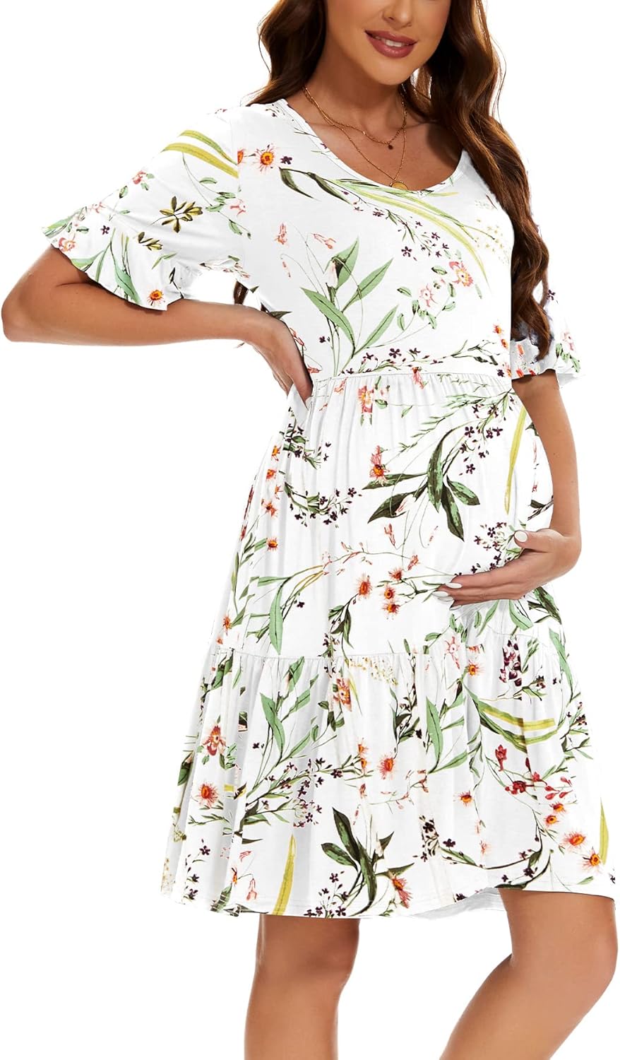 Smallshow Women's Maternity Dress for Summer Pregnancy Style