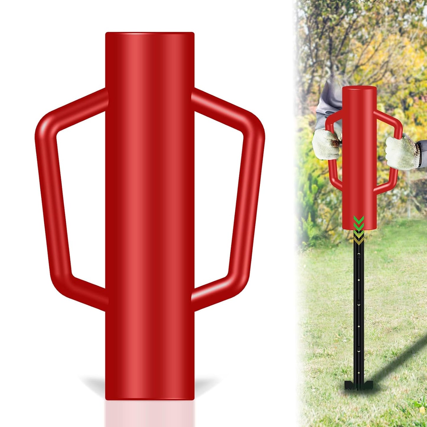 Fence Post Driver with Handle for Easy Post Installation