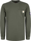 BOCOMAL FR Shirts Crewneck 7oz Midweight Flame Resistant Work Shirt 6
