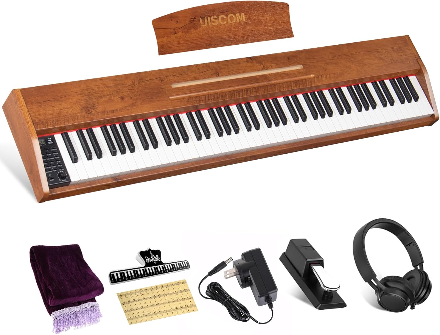 Beginner's Ultimate Semi-Weighted Digital Piano Kit by UISCOM