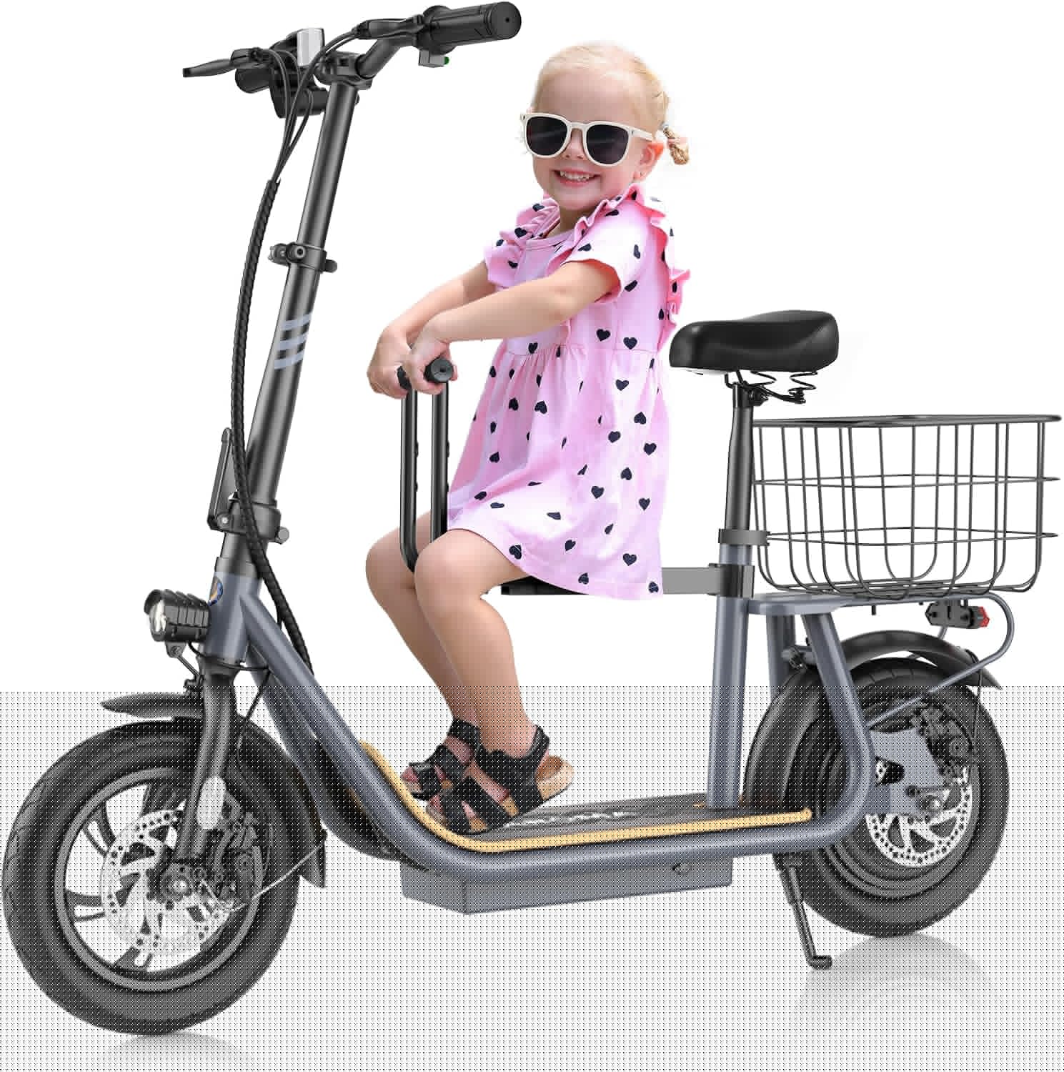 Caroma Electric Scooter with Seat for Adults and Teens