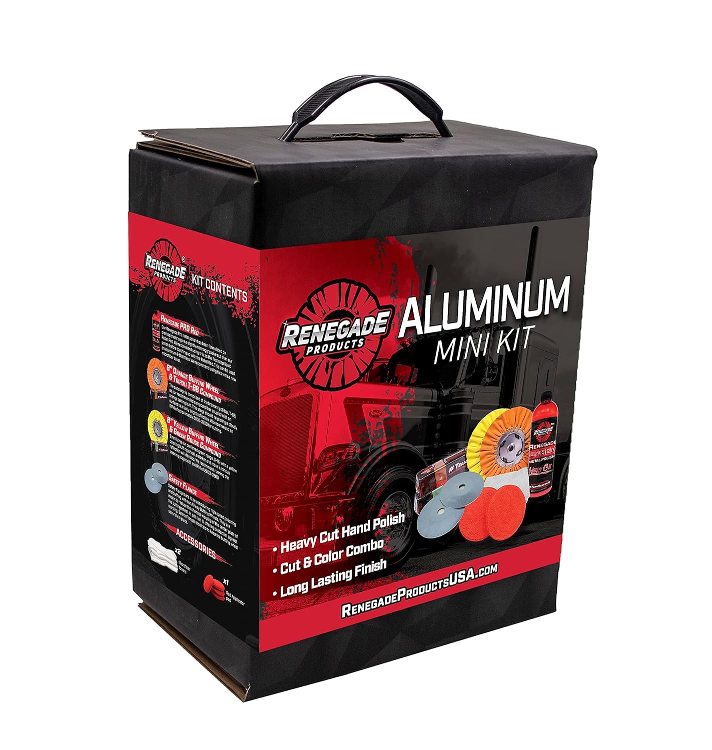 Aluminum Polishing Mini Kit with Buffing Wheels and Compounds