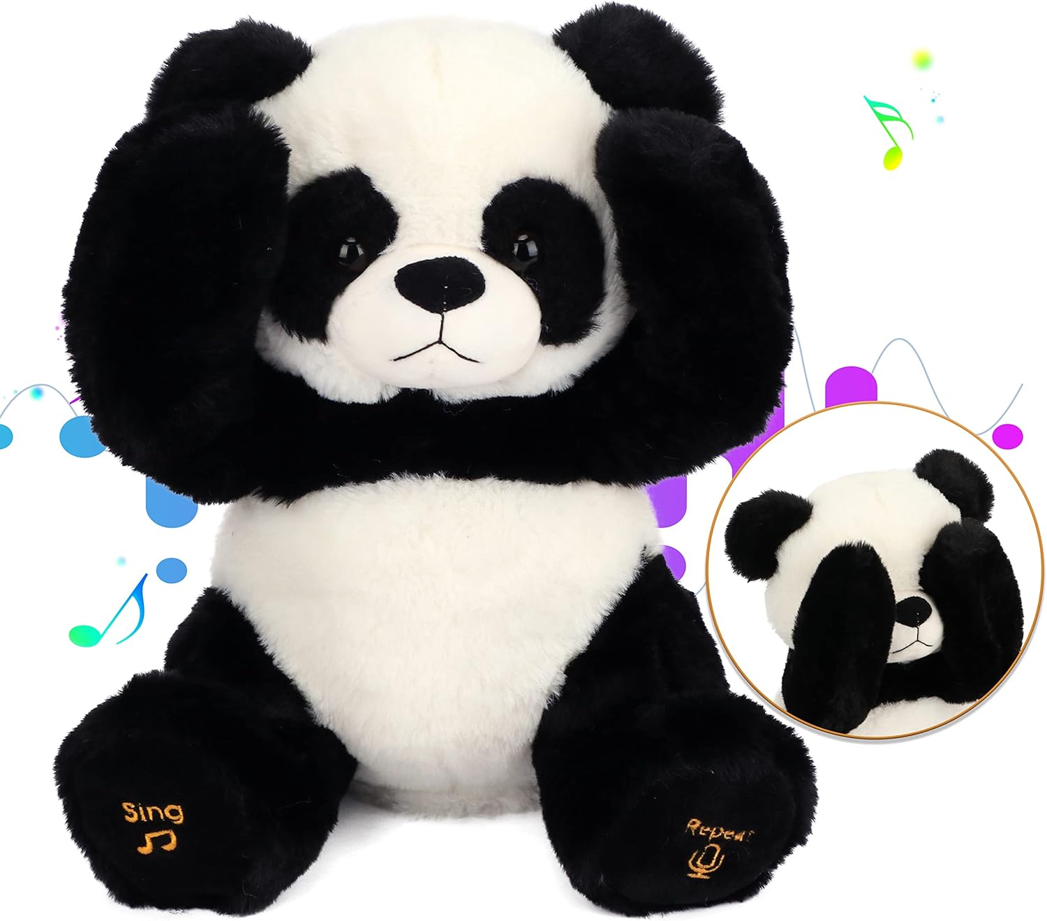 Interactive Talking Panda Plush - Repeat & Sing!
