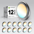 ASD 12 Pack LED Disk Lights 6 in 15W 5CCT - Slim Dimmable