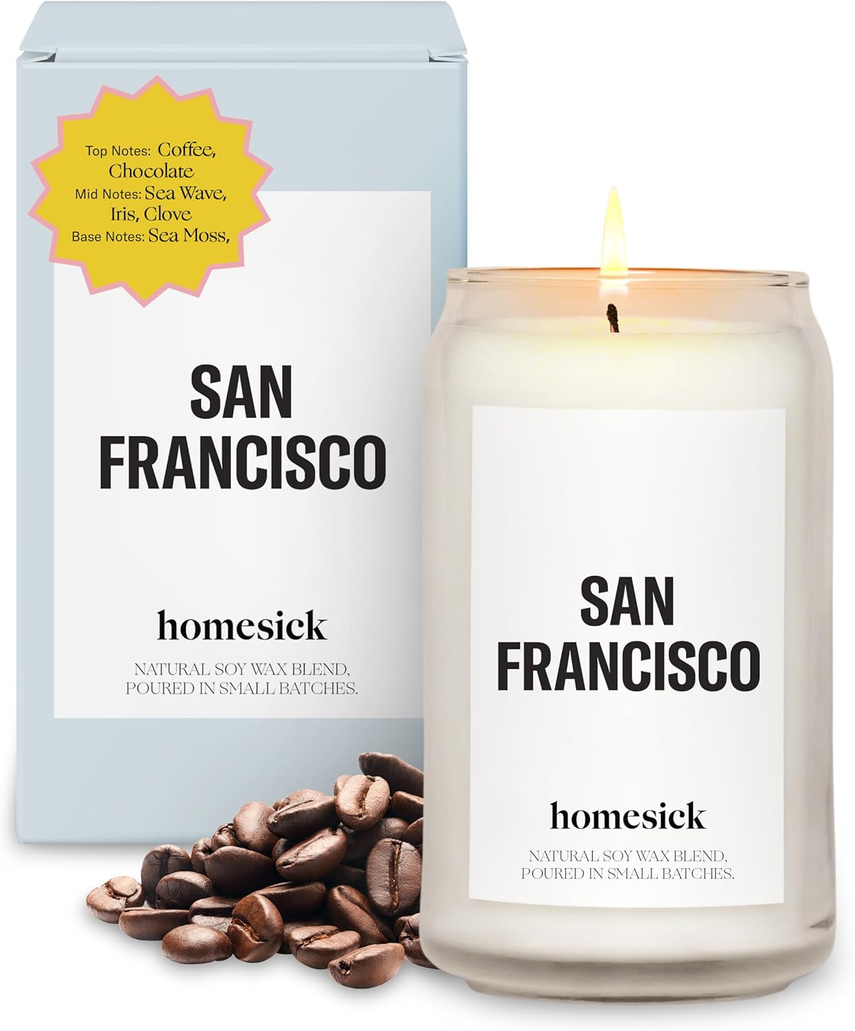 Homesick Scented Candles for Home - San Francisco Vibes