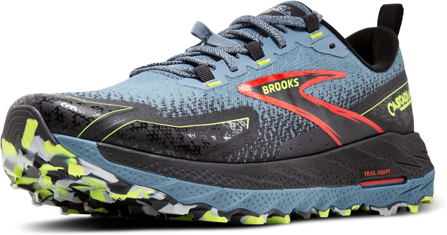 Brooks Mens Cascadia 18 Trail Running Shoe for Mountain Hikes
