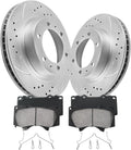 Front Brake Pads and Rotors Kit for Toyota Tacoma 2005-2023 - Vented