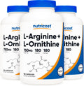 Nutricost L-Arginine L-Ornithine 750mg Capsules for Athletes