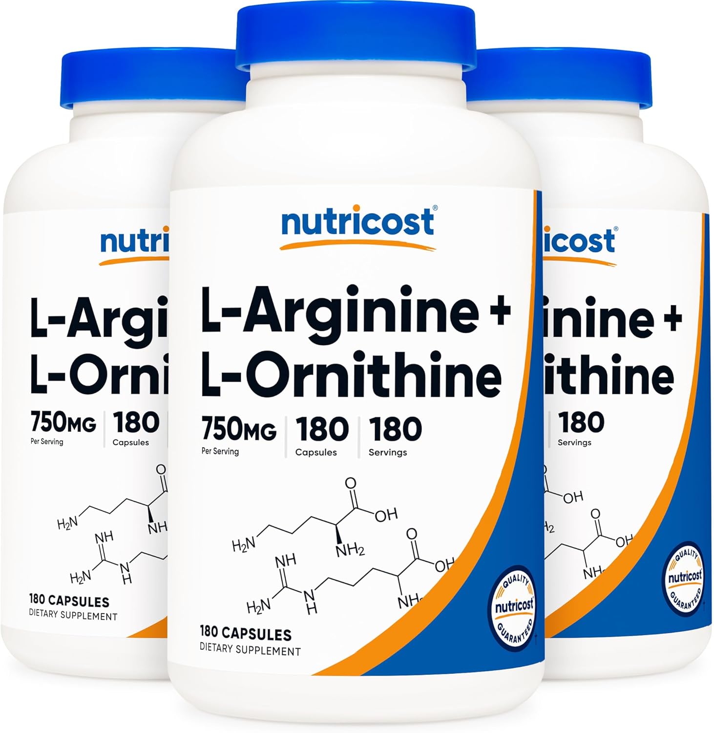 Nutricost L-Arginine L-Ornithine 750mg Capsules for Athletes