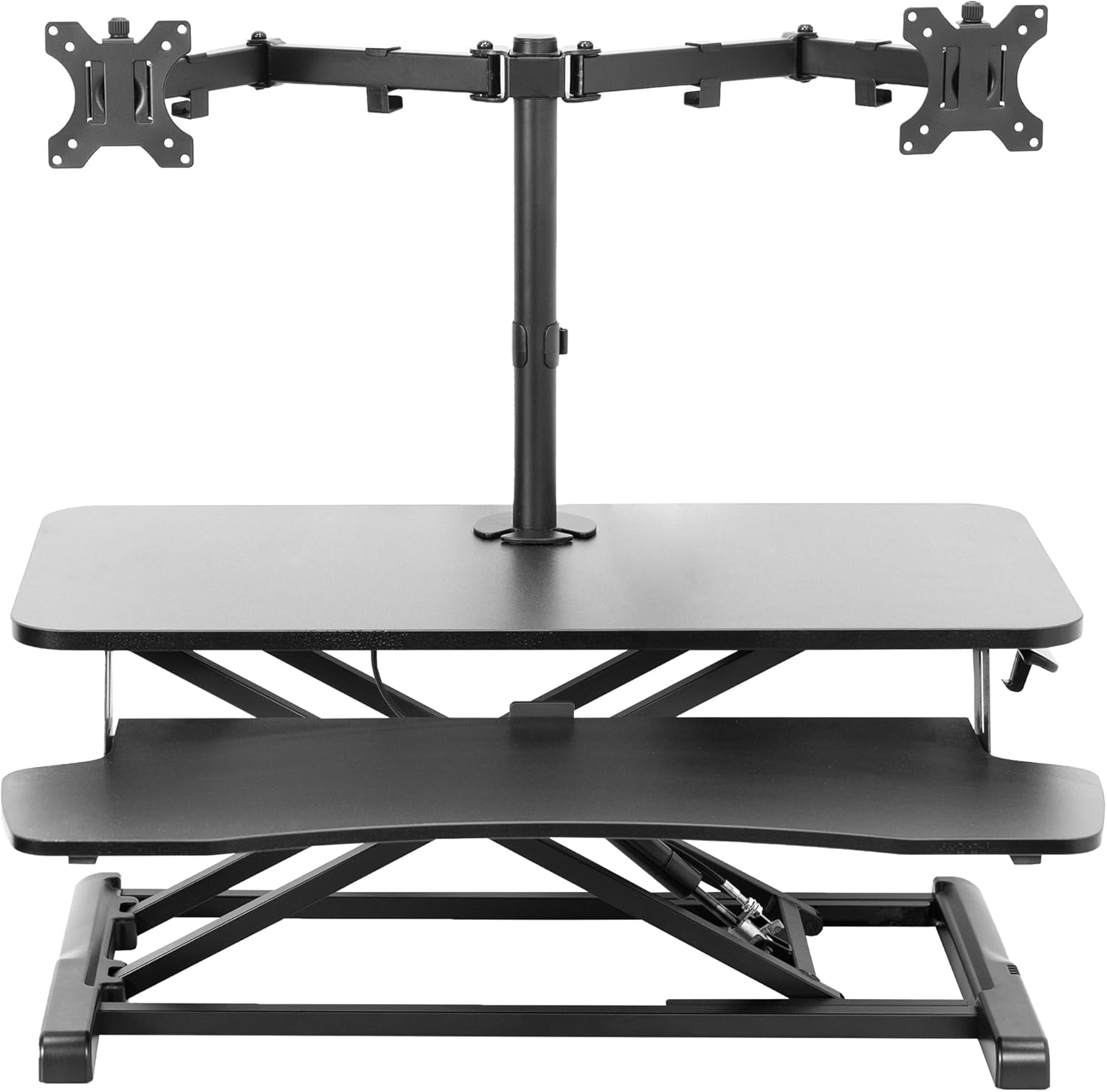 VIVO 32 Standing Desk Converter with Dual Monitor Stand