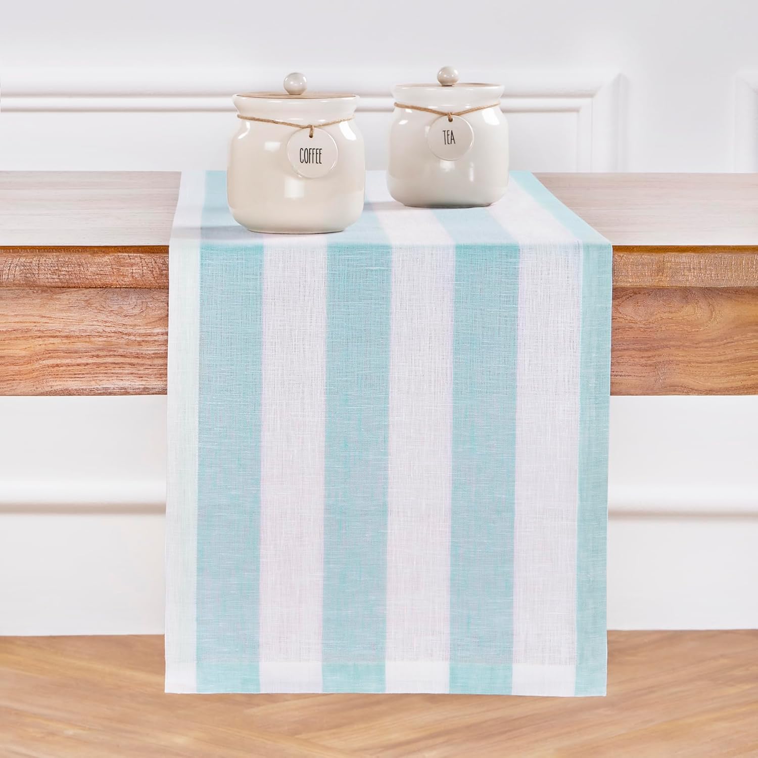 Elegant 100% Pure Linen Table Runner for Stylish Dining