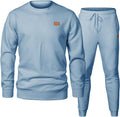Men's Knit Jacquard Tracksuit Set for Men - Lightweight All-Season Fit