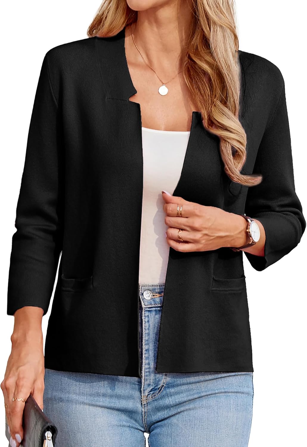 Stylish GRACE KARIN Women Sweater Blazer for Business Casual Wear