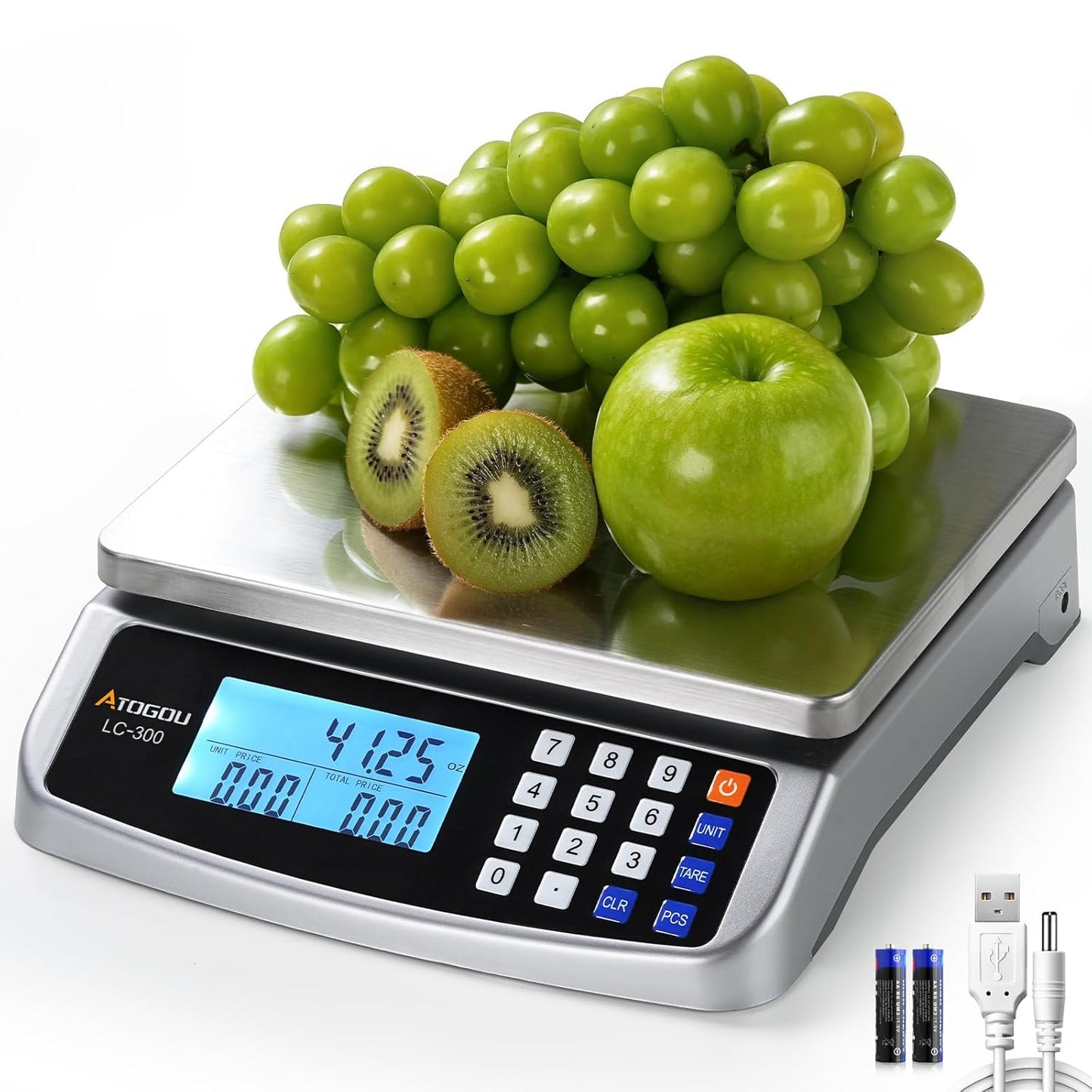 66lb Food Scale for Cooking and Pricing with Large Capacity