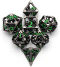 Hollow Cthulhu Metal Polyhedral Dice Set - Striking Hollow Cthulhu