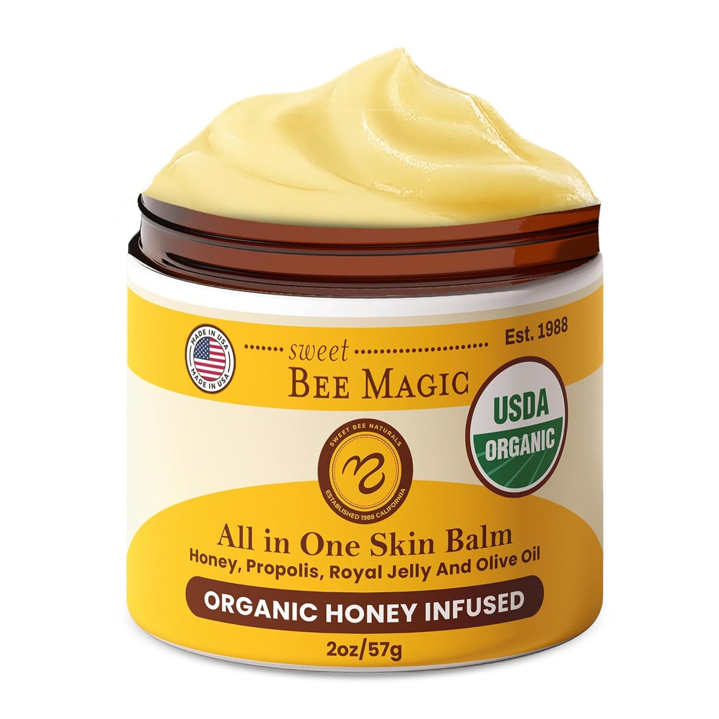 Sweet Bee Magic Healing Organic Balm for Dry Skin Relief