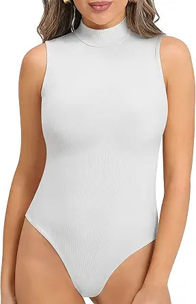 MANGOPOP Women's Mock Turtleneck Sleeveless Tank Tops Review