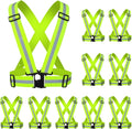 Reflective Strap Safety Vest Gear - High Visibility Running Vest 2-10