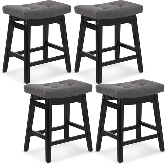 Comfortable Counter Height Bar Stools Set of 4 for Kitchen