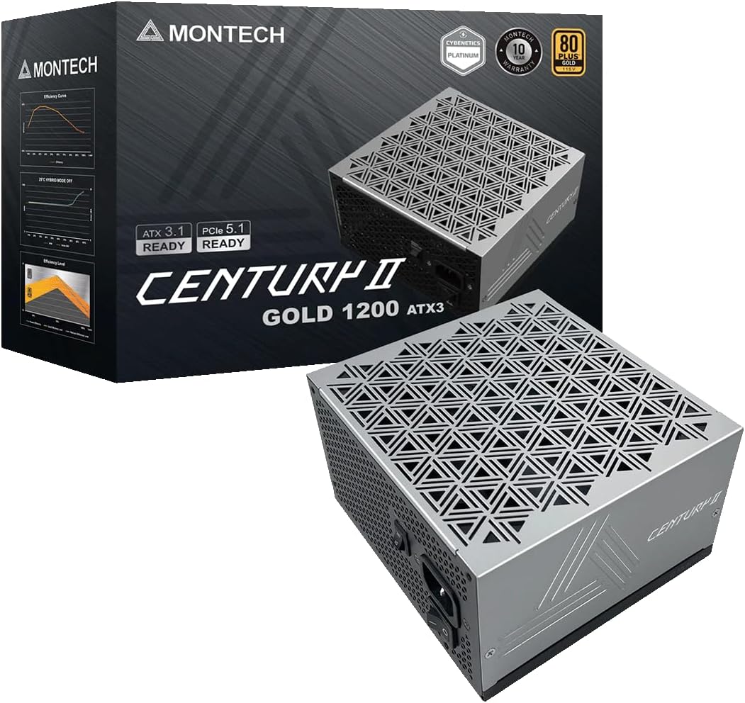 MONTECH Century II 1200W High-End ATX Gaming Power Supply Review