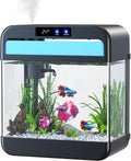 2.2 Gallon Fish Tank with Humidifier and Colorful Lighting