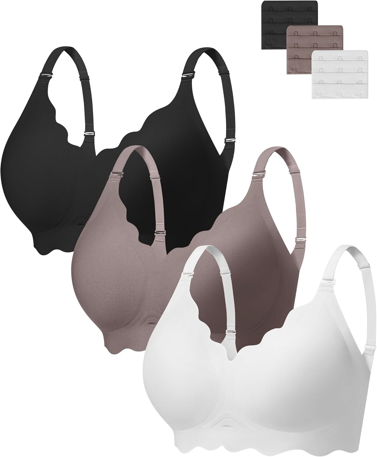 Seamless Bras for Women: Soft Jelly Push Up Wireless Comfort