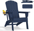 Folding Adirondack Chair with Extended Backrest - Ergonomic Comfort