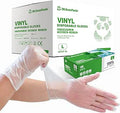 Clear Vinyl Gloves Food Safe for Food Service Prep - Powder & Latex