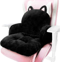 Kawaii Black Cat Chair Cushion - Cozy & Cute!
