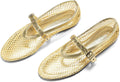 Coutgo Women's Fashionable Mesh Ballet Flats for Easy Walking