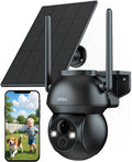Xega Solar WiFi Camera Outdoor 2K PTZ - Rechargeable Solar Security