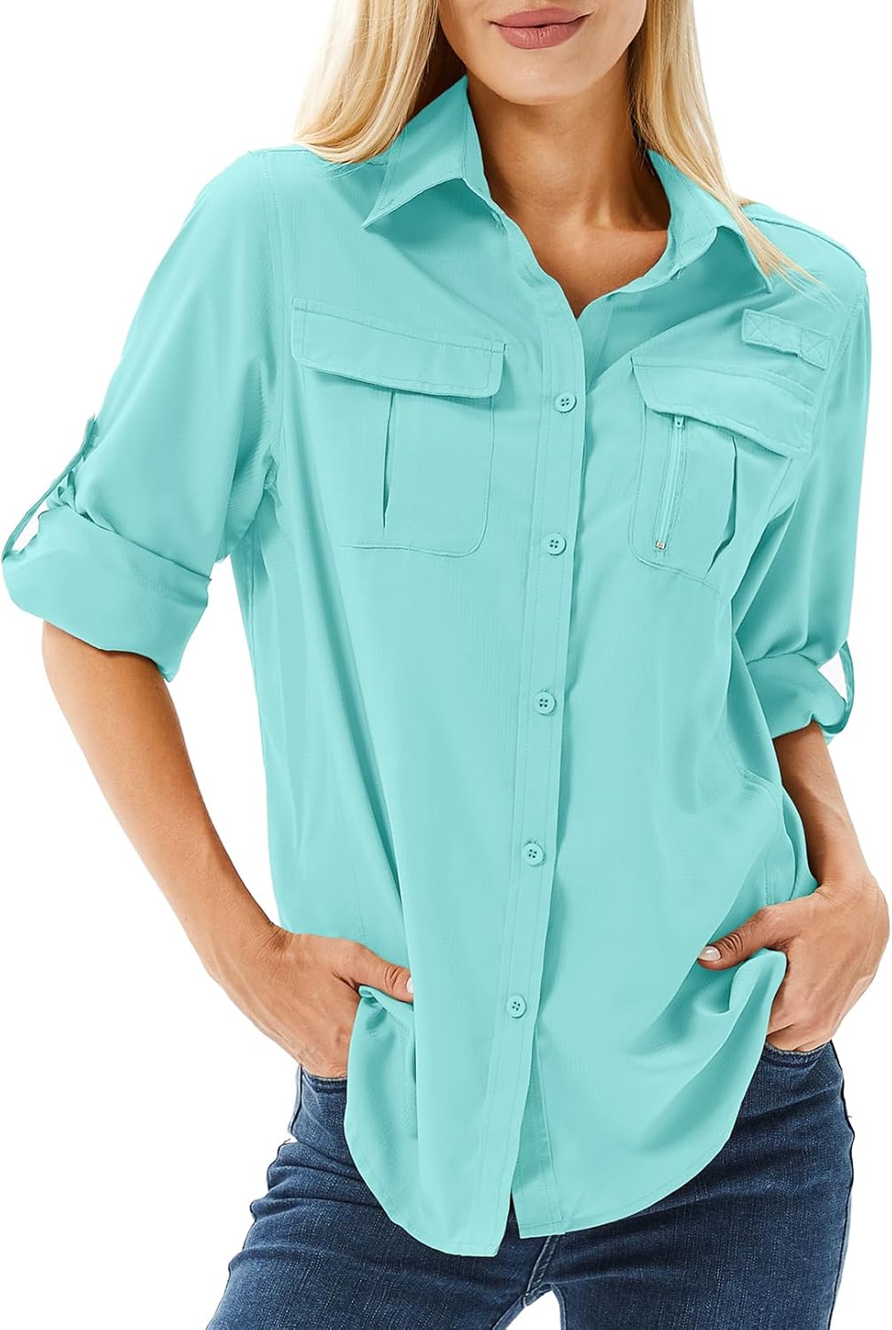Women's UPF 50 Long Sleeve Sun Protection Shirts for Outdoor Fun