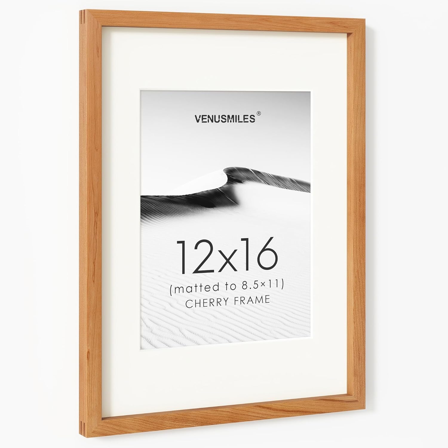 12x16 Picture Frame in Natural Cherry Wood for Stunning Displays